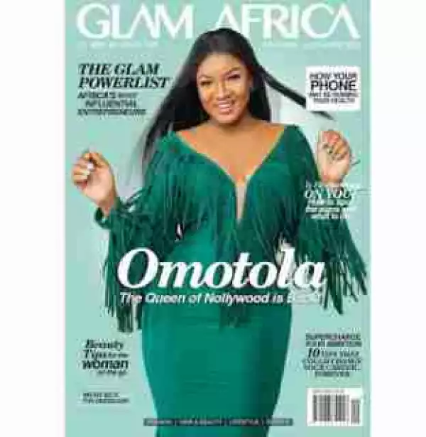 Sexy Actress, Omotola Jalade Covers Glam Africa Magazine